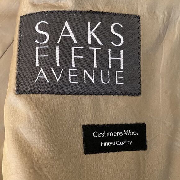 Hugo Boss for Saks Fifth Avenue Cashmere Blend Mens Light Brown Jacket. Size 38S - Picture 7 of 8